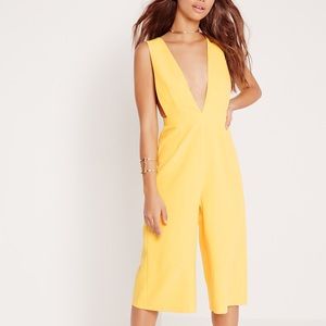 Missguided Yellow Jumpsuit